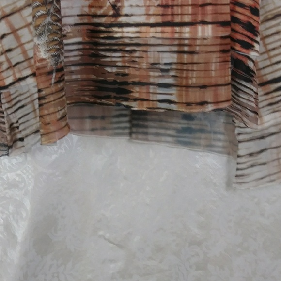 French Blue Woman 3/4 Sleeve Tunic - Picture 4 of 7